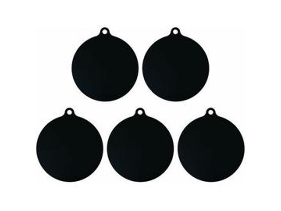 Juego de 5 alfombrillas protectoras para placas de inducción eléctricas, antideslizantes, color negro