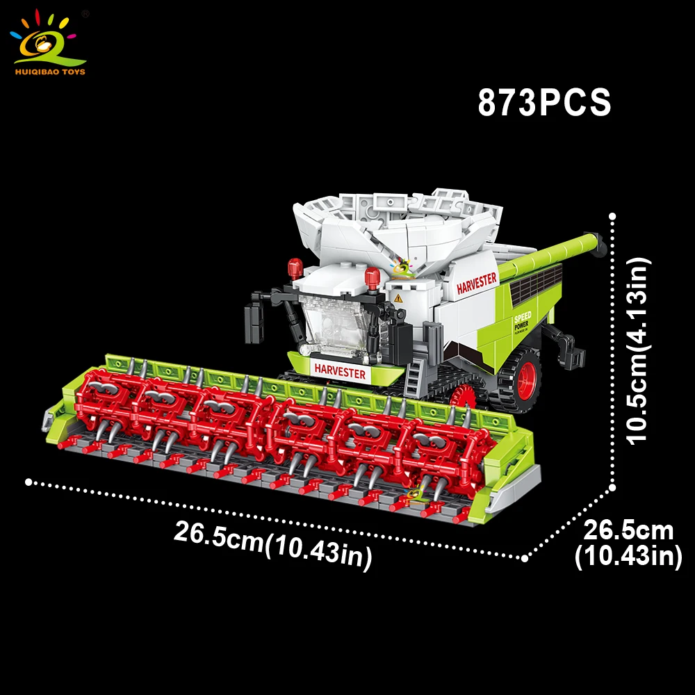 Blocos De Montar Caminhão Agrícola, Modelo Moc, Blocos De Montar Carros, Brinquedos De Construir Ciudades Para Niños.