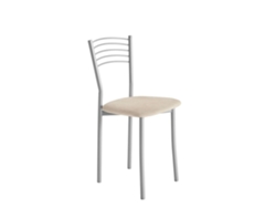 Cadeira de Cozinha Copa em Alumínio 40x85x47cm Domus Fumaça FANMUEBLES