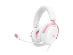HyperX Cloud III - Auriculares Gaming (Blanco/Rosa)