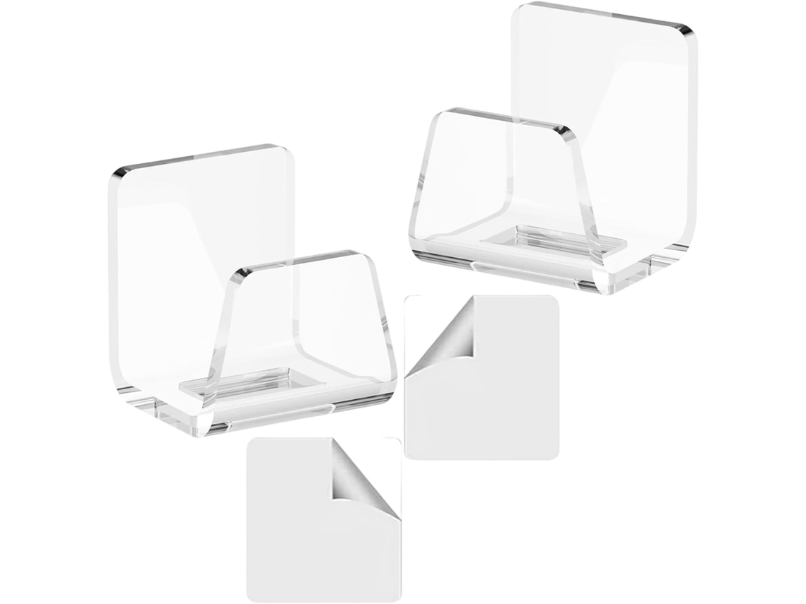 Juego De 2 Soportes Para Esponjas Resistentes Al Óxido Para Fregadero De Cocina - Acrílico, Accesorios Que Ahorran Espacio