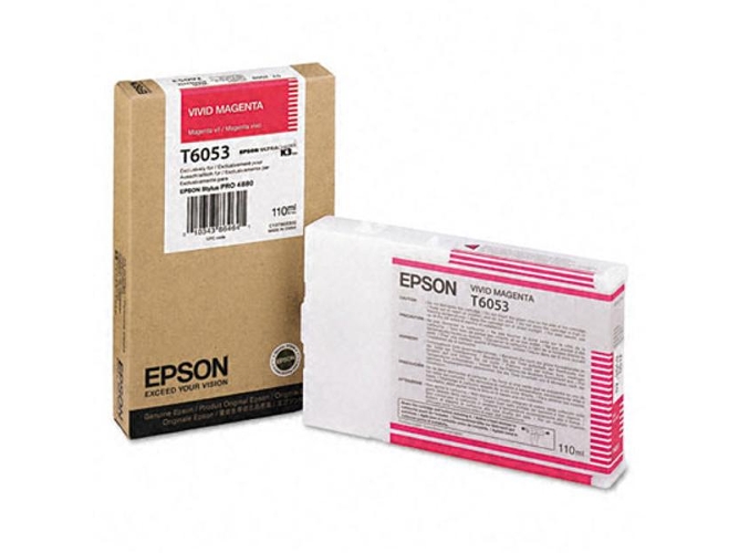 Cartucho de tinta original EPSON, T6053 110 ml , Magenta vivo, C13T605300