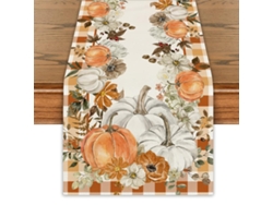Decoración de mesa con hojas de eucalipto para otoño, acción de gracias y días festivos NEVEANCE