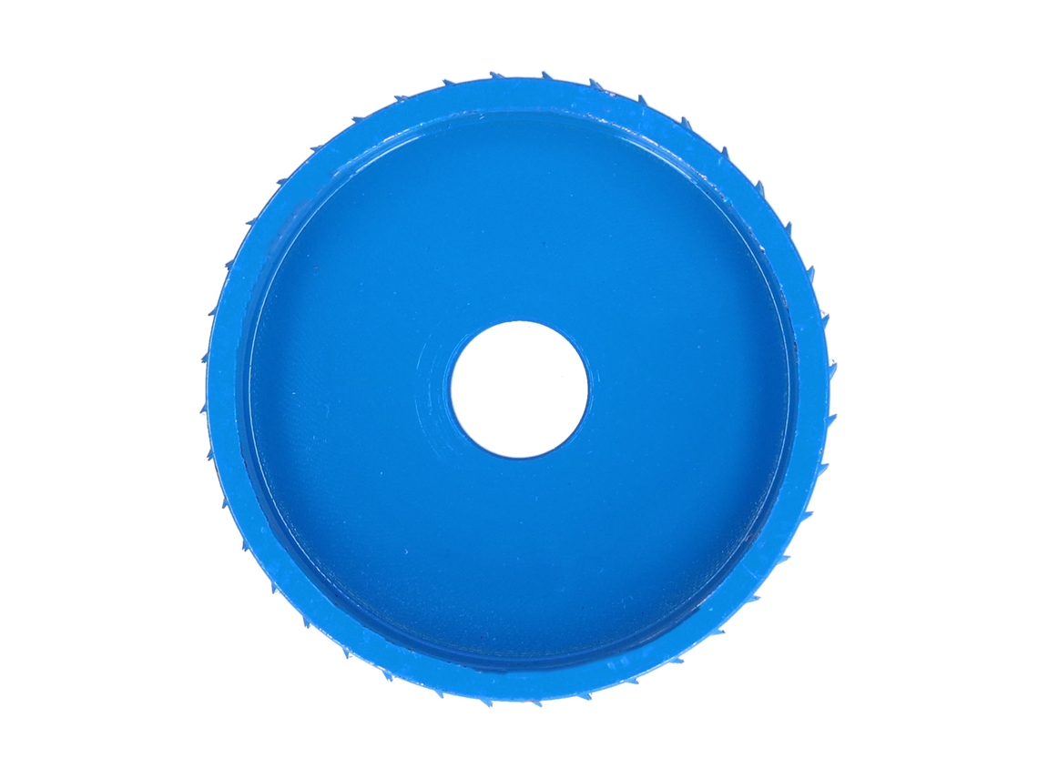 Disco azul para amoladoras angulares para trabajos de carpintería, ideal para tallar, pulir y lijar.