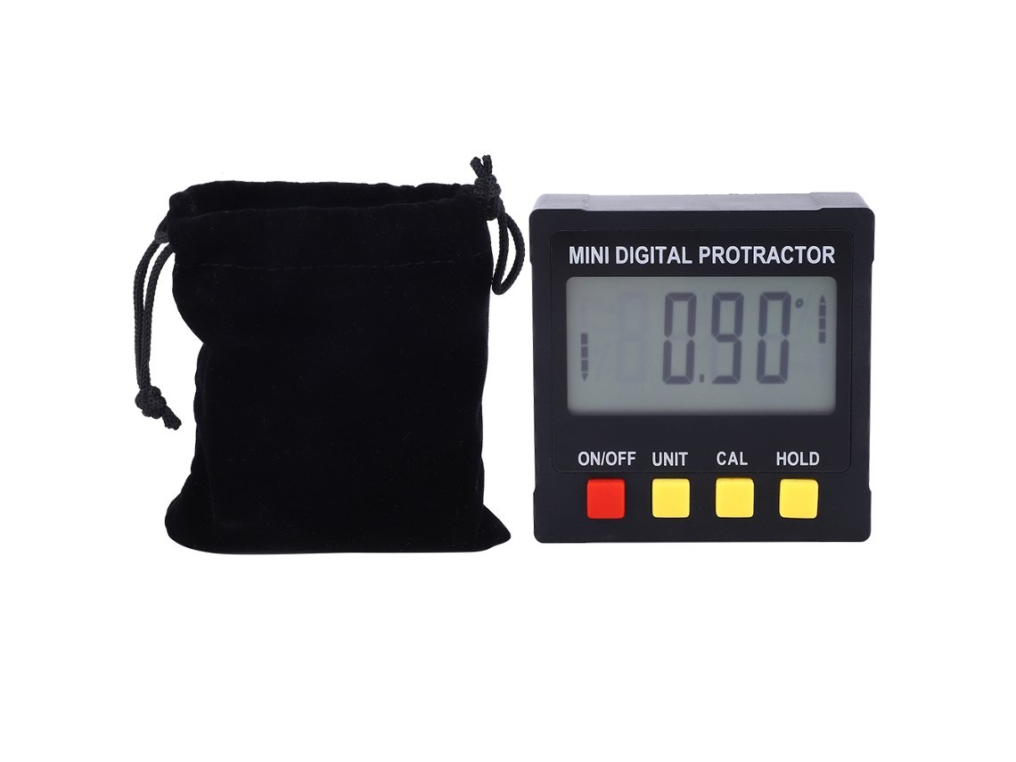 Inclinómetro Digital Lcd Con 4 Lados Magnéticos, Medidor De Nivel Abs, Ángulo 4*90°