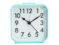 2026-reloj Despertador Analógico Pequeño Batería Funciona Alarma Fuerte Snooze Luz Viaje Dormitorio Escritorio Verde