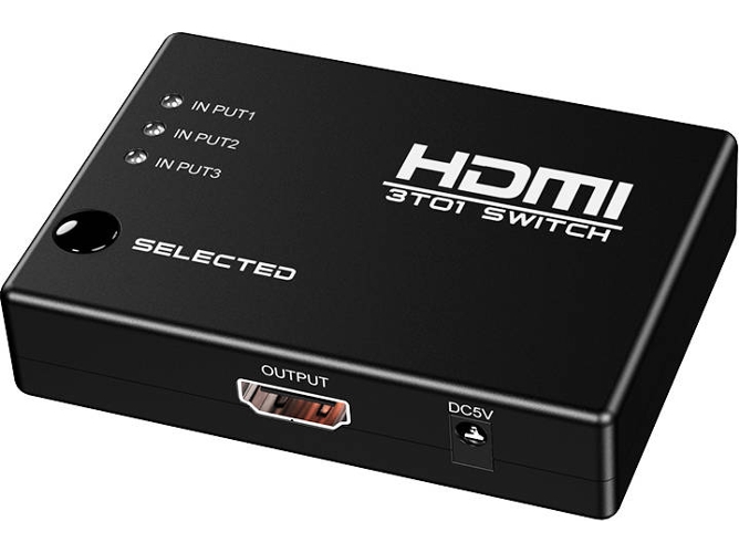 Conversor HOWEI HDMI Switch 3 in 1 HD 4K 2K 1080P (Negro)