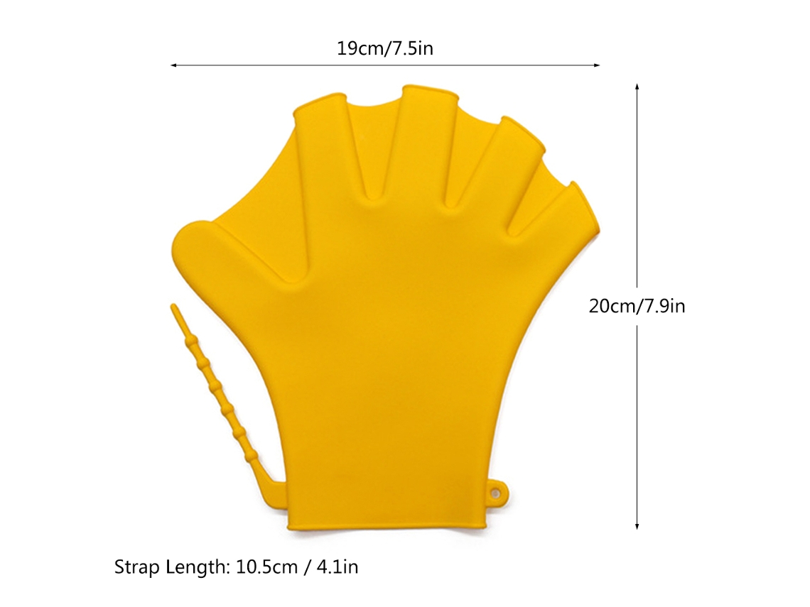 Guantes De Natación Con Dedos Entrelazados Para Entrenamiento De Resistencia H2o Fitness Buceo Silicona