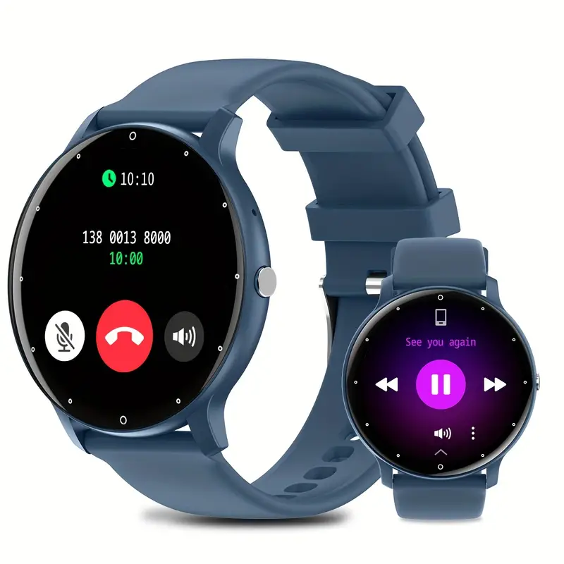 Reloj Inteligente Fitness Tracker Azul.