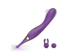 Vibrador de clítoris de punto G de alta frecuencia, estimulador de pezón vaginal mejorado súper potente, morado YEMAESRE