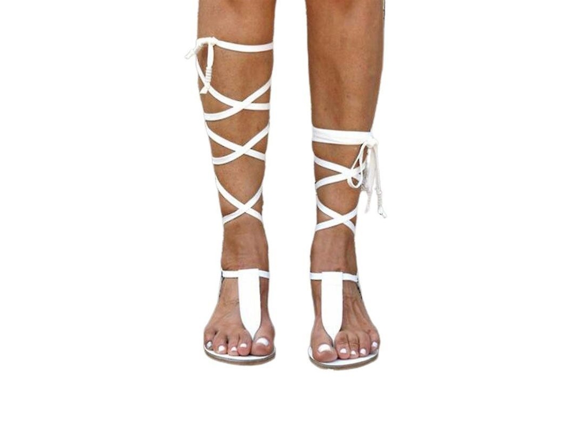 Sandalias planas estilo gladiador romano 2026 con tiara para mujer, con pinzas para los dedos, ideales para la playa, tallas europeas 36 y 43.