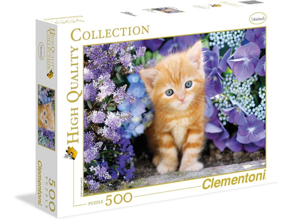 Puzzle CLEMENTONI Ginger cat (10 años - 500 piezas)