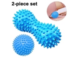 Juego De Rodillos De Masaje Con Forma De Cacahuete Y Púas Para Masaje Muscular Profundo.