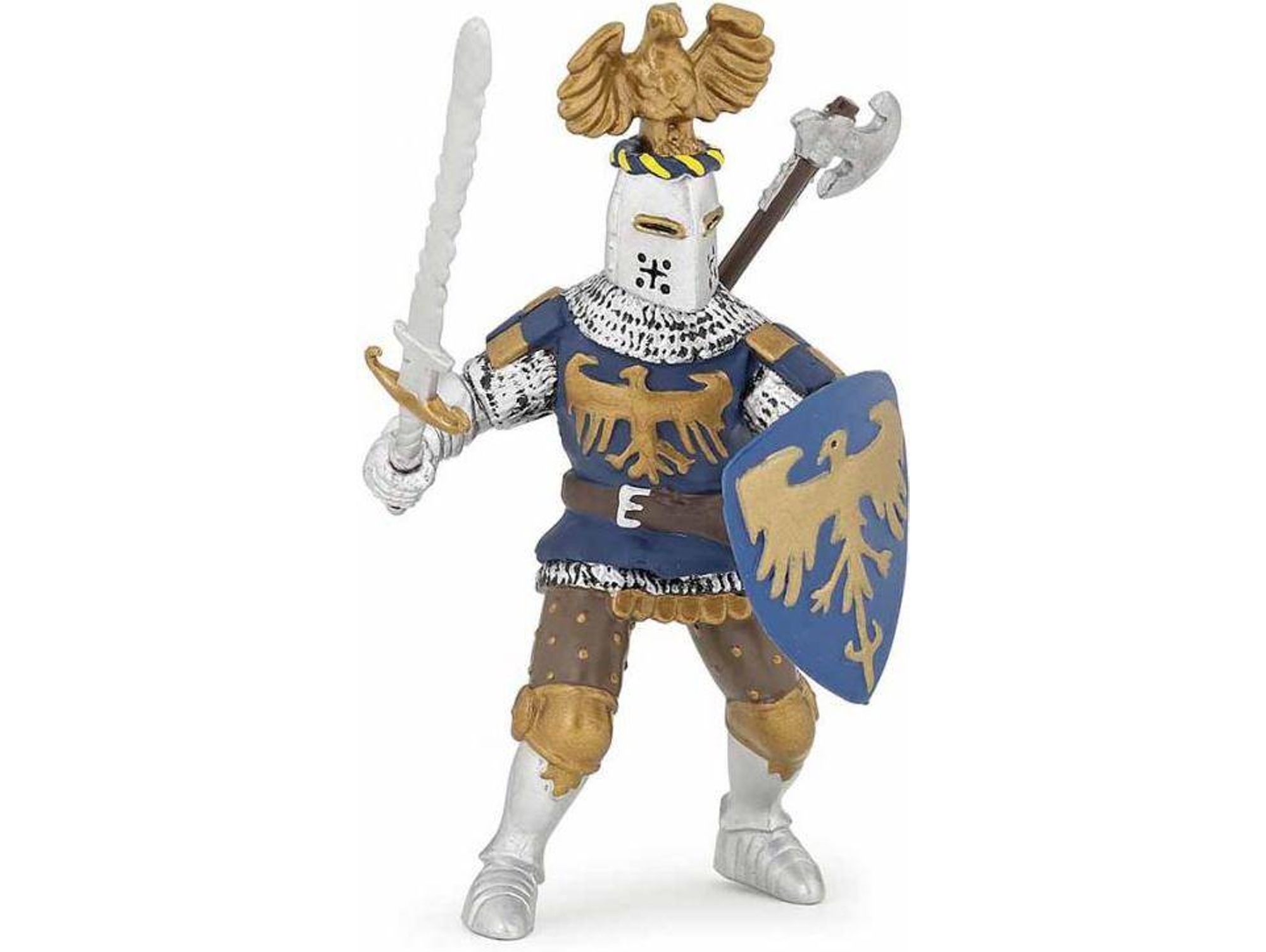 Figura PAPO Cavaleiro Azul con Crista de Águia