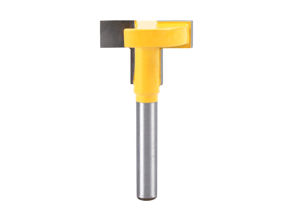Broca De Fresado De Ranura En T De Carburo Cementado Con Vástago De 1/4" Para Carpintería (amarillo, 27 Mm)