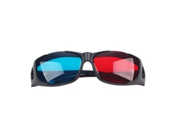 Gafas 3D de tipo Universal a la moda/gafas 3D cian azul rojo gafas anaglifo 3D de plástico