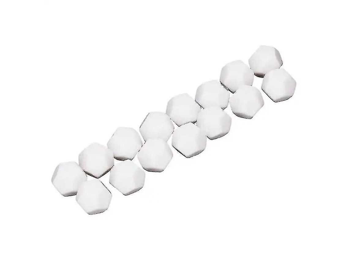 Dados De Plástico Blancos De 12 Caras Para Crear Cubos De Escritura Diy Para Entretenimiento Y Educación - 30 Piezas