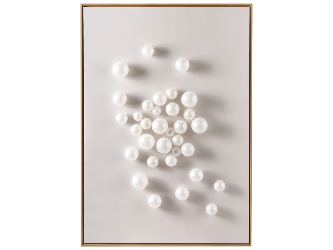 Decoração De Parede Beliani Bantry De Material Sintético Branco 72x4x103