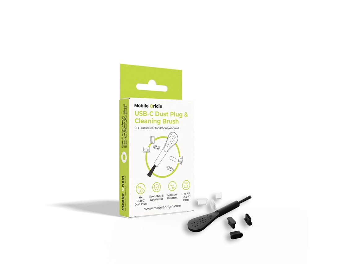 Kit De Limpieza Mobile Origin Usb-c Con Tapón Antipolvo Y Cepillo De Limpieza