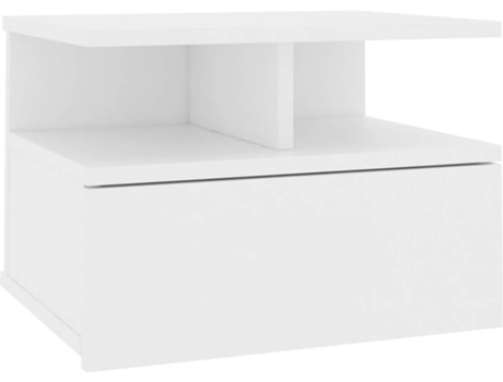 Mesita de noche flotante VIDAXL Blanco Madera contrachapada (40x31x27 cm)