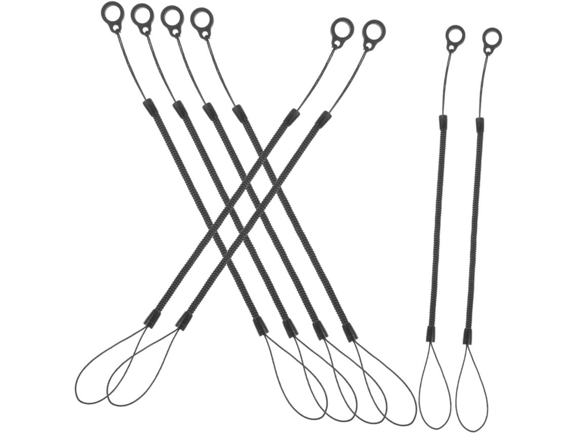 Cordones Retráctiles, Bolígrafo De Plástico De Silicona, Paquete De 8 Para Estructura De Resorte
