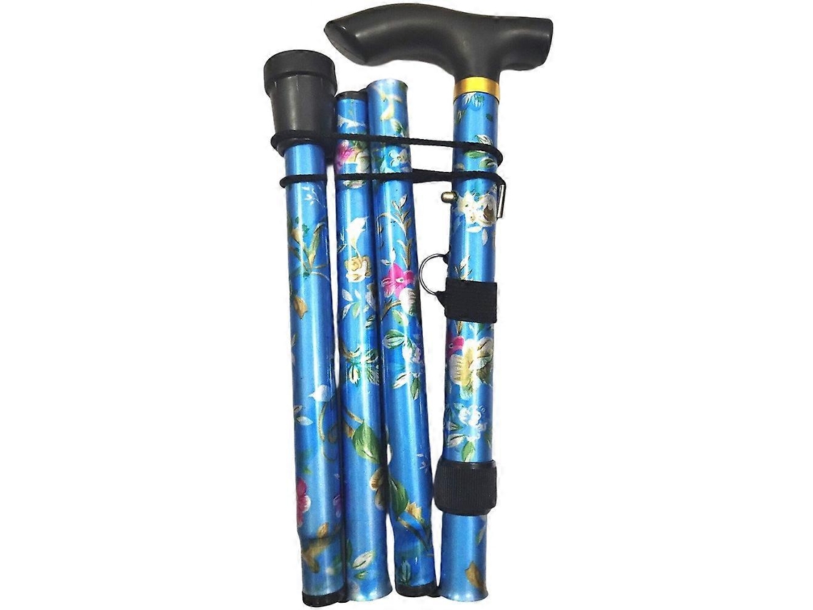 Bastón plegable de aleación de aluminio, bastón telescópico para personas mayores, ideal para paseos al aire libre.