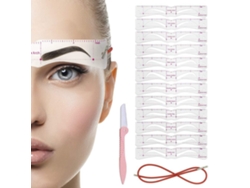 Kit de plantillas reutilizables para cejas con cinta ajustable