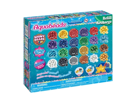 Juego de Mosaicos EPOCH Aquabeads Pack de Abalorios Brillantes (Edad Mínima Recomendada: 4 años)