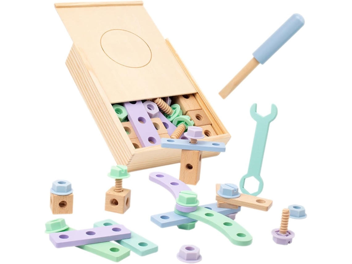 Juego De Herramientas Para Niños Y Niñas, Juguete Educativo Interactivo, Herramientas De Madera