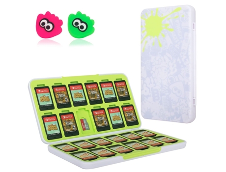 Caja de almacenamiento de tarjeta de juego Switch, capacidad para 24 tarjetas TF y 24 tarjetas SD