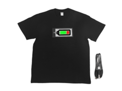 Camiseta Led Con Aplicación Bluetooth Programable, Pantalla Personalizable Y Batería Xxl De 1500 Mah.