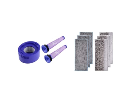 Almohadillas húmedas confiables para fregar Irobot Braava Jet M6, almohadillas lavables, almohadillas secas/húmedas con filtro posterior para Dyson...
