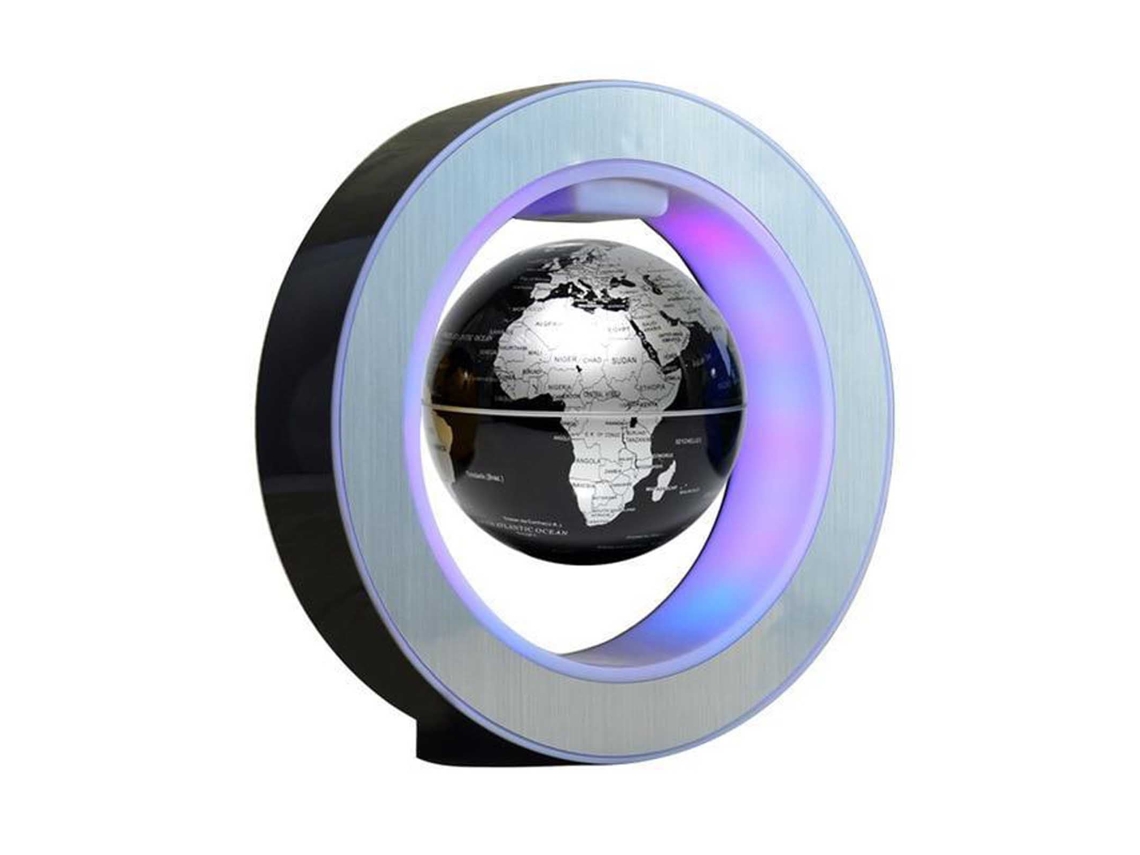 Globo Flotante De Regalo Creativo, Levitación Magnética Con Mapamundi Giratorio Con Iluminación Led, Decoración De Escritorio De Alta Tecnología Con R
