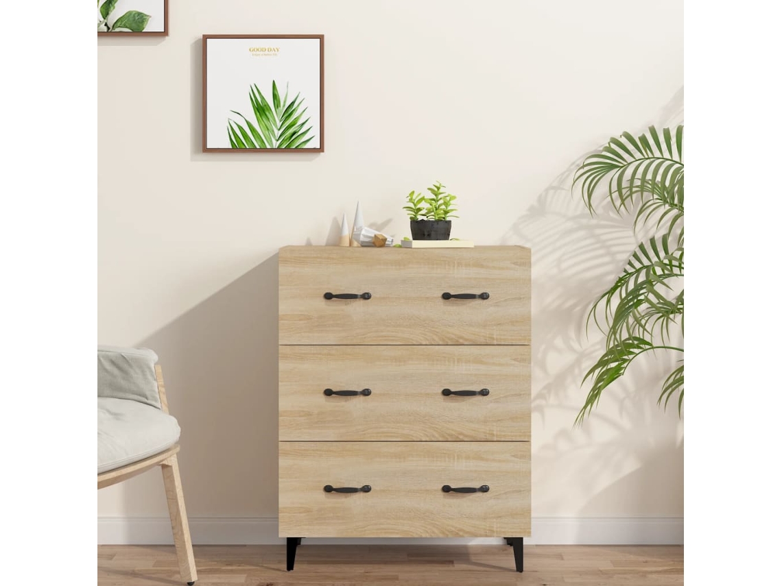 Lovely Home Aparador 69,5X34X90 Cm Derivados de Madera Roble Sonoma