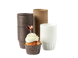 Rebe-líneas De Cupcake De Parchmento 150pcs, Envoltorios impermeables para magdalenas, Navidad, aptos para hornear