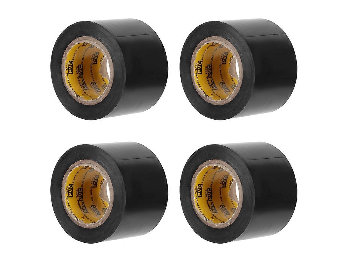 4 cintas de sellado aislantes de PVC impermeables para electricistas, herramientas de reparación, 4,4 cm, color negro, Rosewell (ymcat)