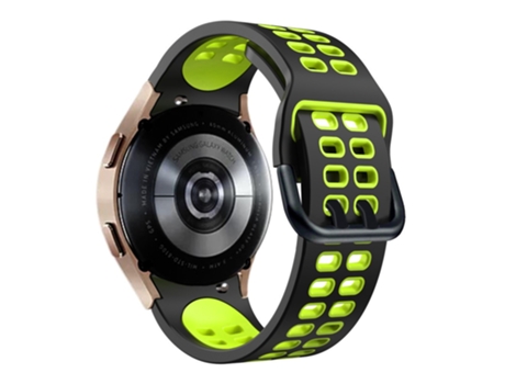Correa de Silicona bicolor con hebilla de doble orificio para Samsung Galaxy Watch 5 40mm/44mm/5 Pro 45mm - negro/verde