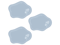 Juego de 3 Sousplats, fáciles de limpiar, en colores lisos NEVEANCE
