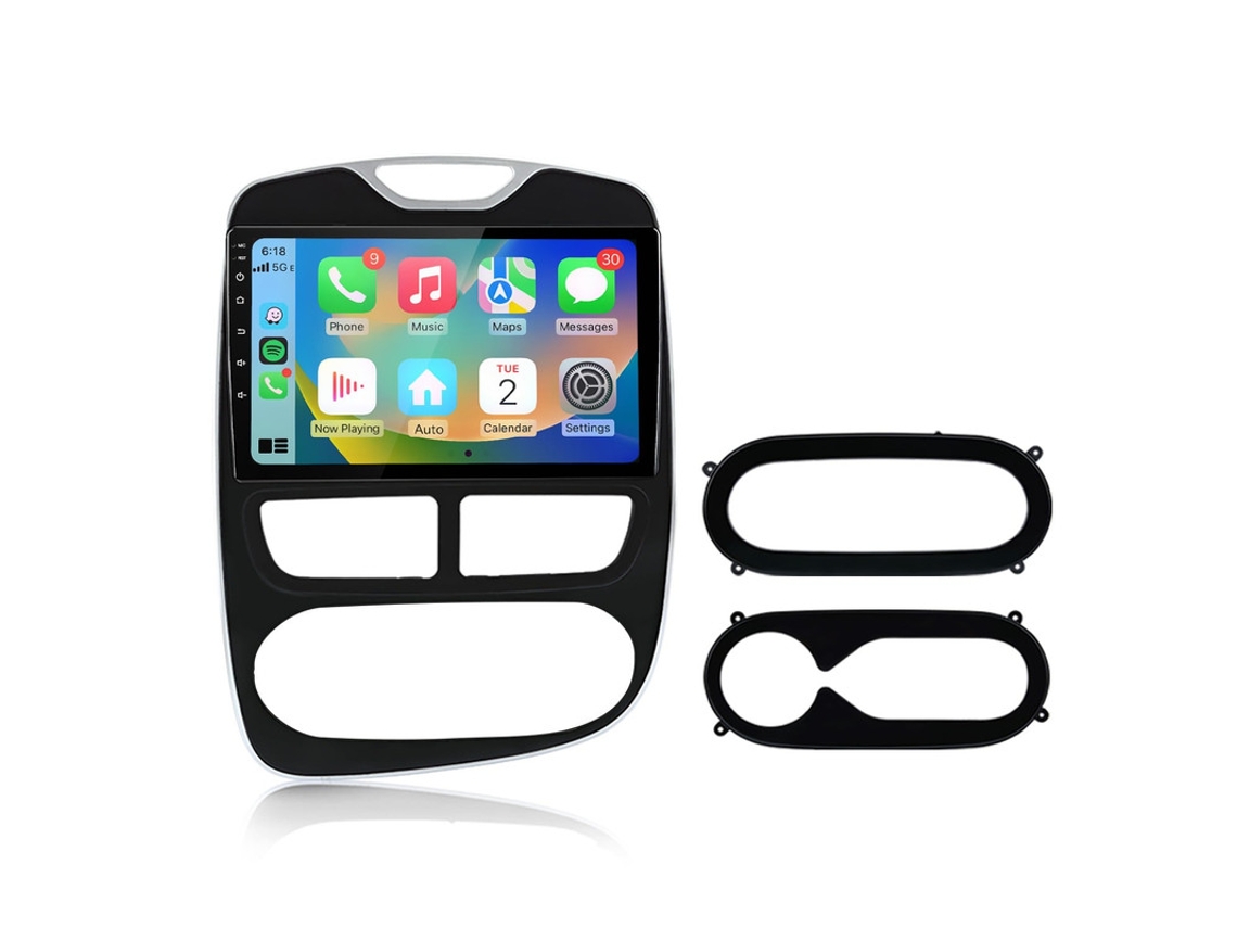 Gps Para Renault Clio Iv 2012 2016 Android 13 Rádio | 4 Core | 2gb 64gb | 9 Hd Ips | Carplay/android Auto Sem Fio | Dsp Áudio