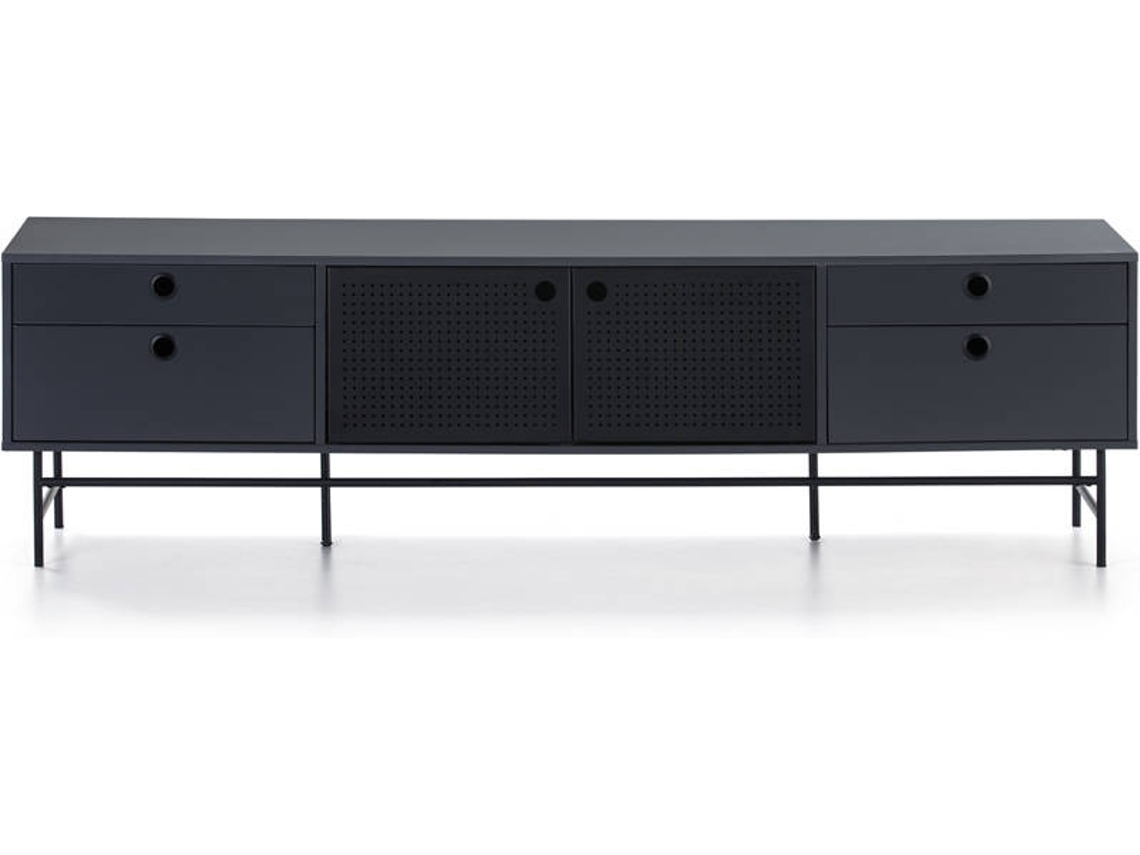 Mueble TV BAZAR MONDIALE Punto (Azul Oscuro - MDF - 180x40x52 cm)