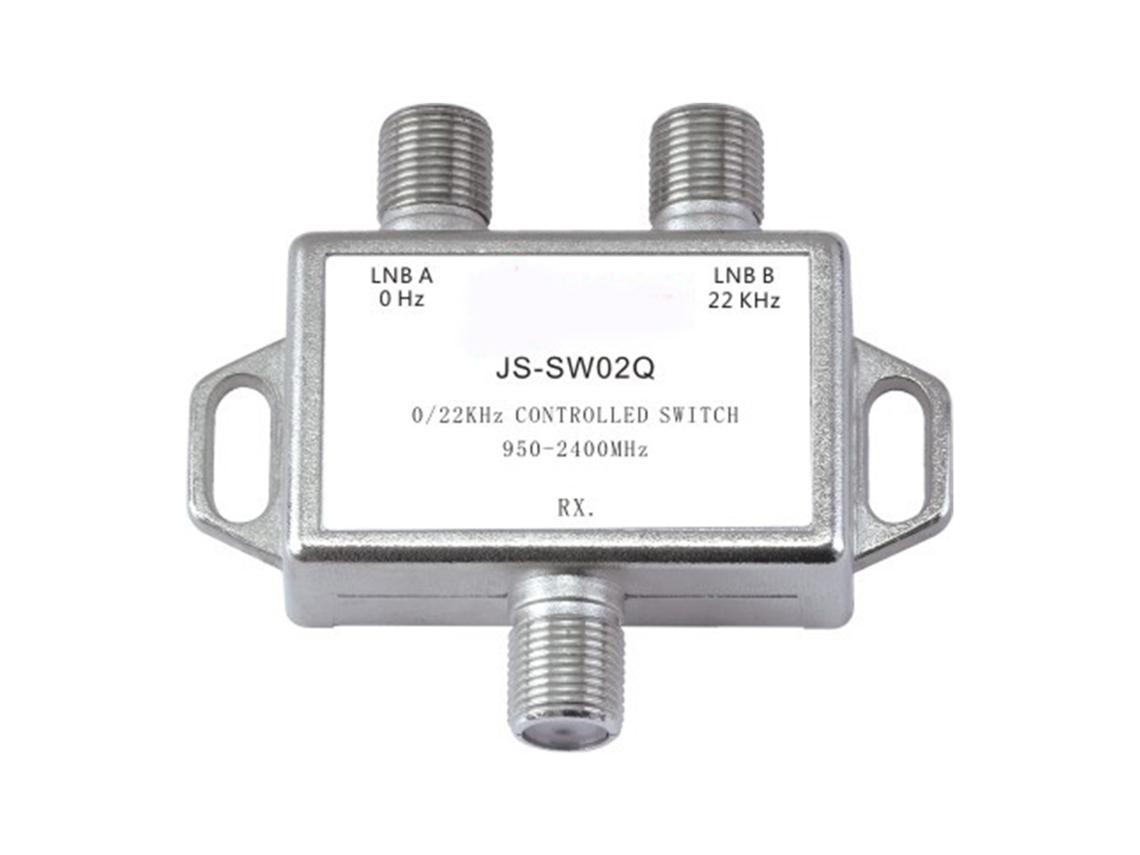 Conmutador De Satélite 0/22 Khz 2 En 1 Para Señal De Tv, Compacto, De Aleación De Zinc, Para Cambiar De Canal.