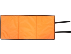 Alfombrilla plegable impermeable, de color naranja rojizo, para mantener a las mascotas alejadas.