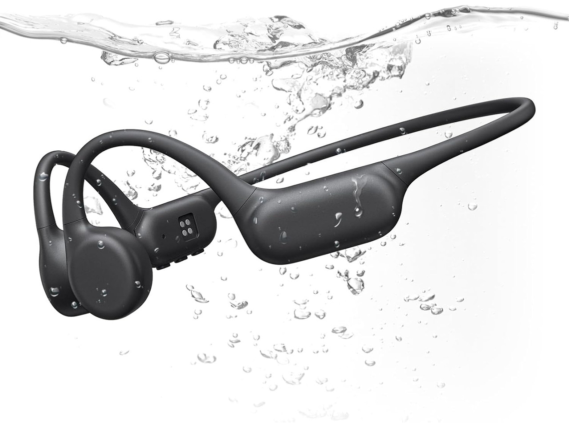 Auriculares Conducción Ósea Natación Ipx8 32gb Modo Mp3 Bluetooth 6.0 Deporte (negro)