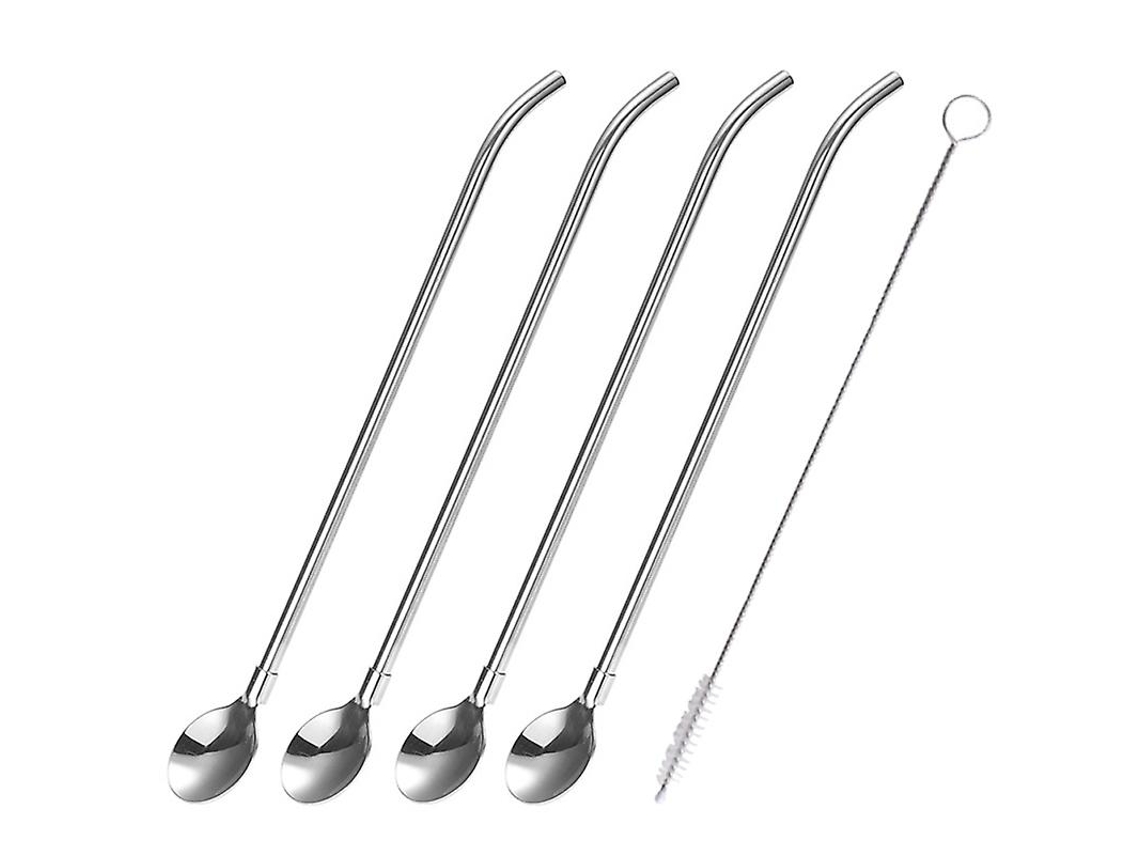 5 Uds Cuchara Con Pajita
