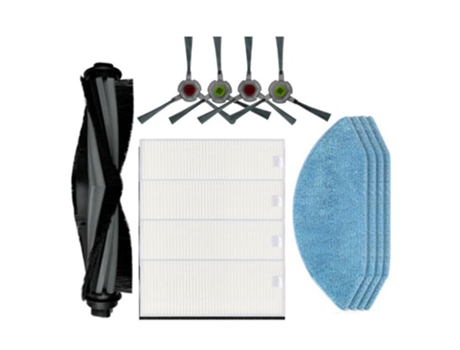 Escova lateral principal esfregona filtro hepa pano pano para ecovacs deebot ozmo u2