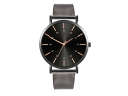 Reloj De Moda Para Hombre Y Mujer, Correa De Malla, Esfera Redonda, Movimiento De Cuarzo, Para Parejas.
