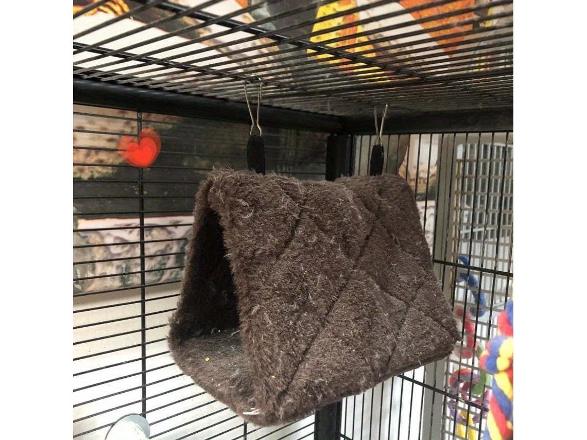 Acogedor Nido De Felpa Para Pájaros: Una Hamaca Cómoda Y Ergonómica Para Loros Y Pájaros Pequeños, Perfecta Para El Uso Diario.