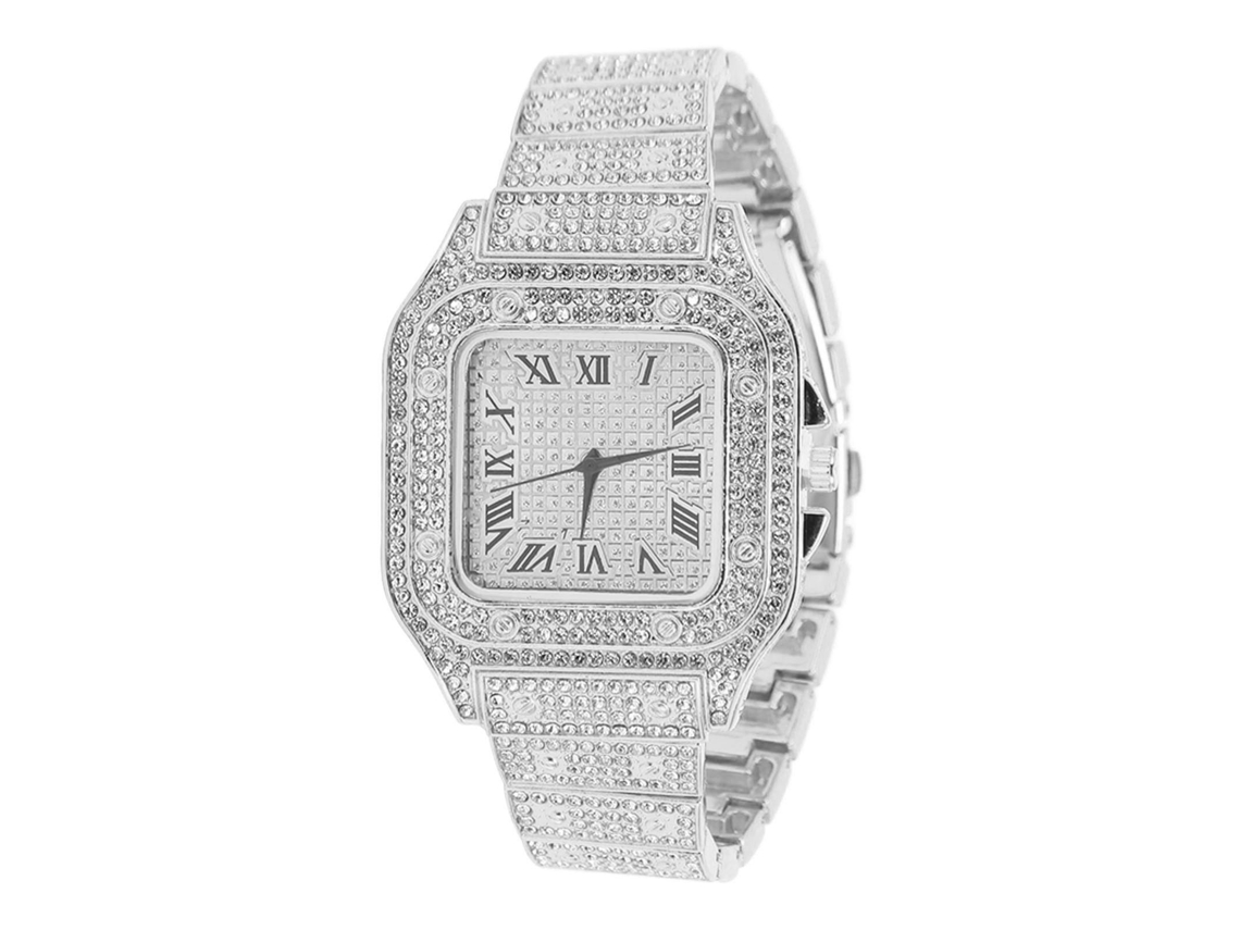 Reloj De Cuarzo De Moda Para Mujer Con Diamantes De Imitación, Color Plata, Para Uso Diario.