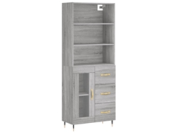 Maison Exclusive - Aparador Alto Madera Contrachapada Gris Sonoma 69,5x34x180 Cm