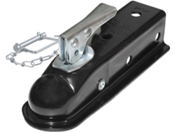 Acoplador De Remolque Negro 2x2, Bola De Enganche, Lengüeta Recta, 3500 Lb, Repuestos Para Autocaravanas